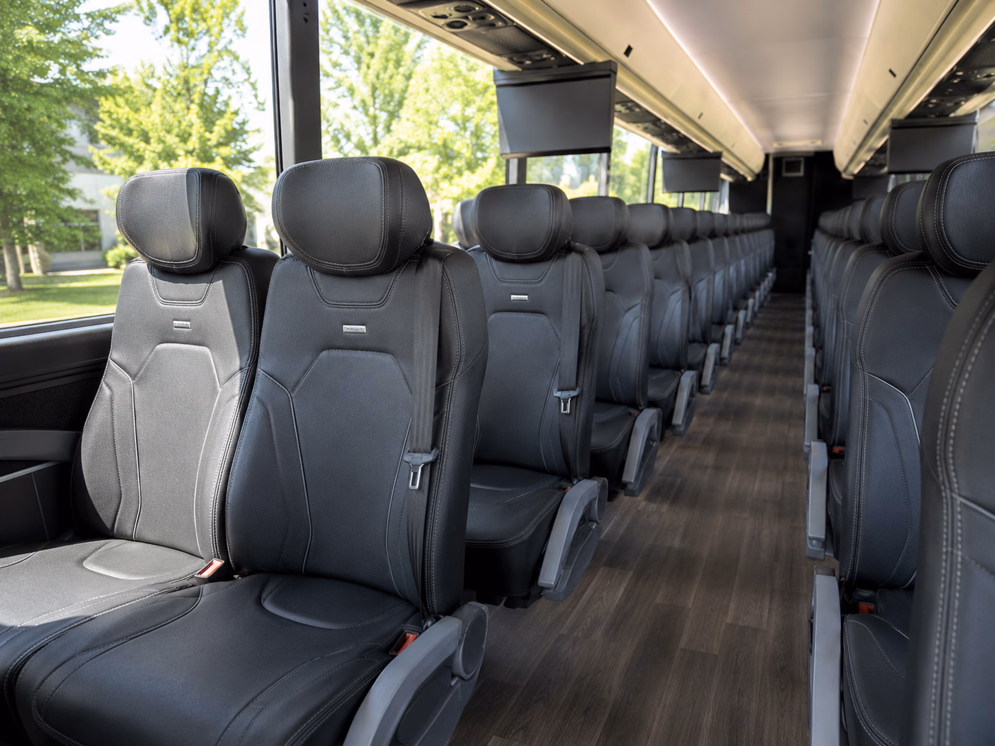 cedar park charter bus rental interior