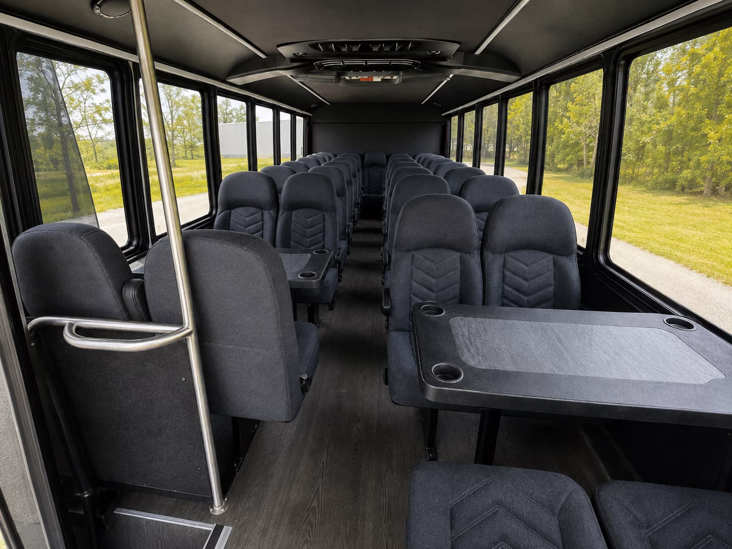 round rock sleek charter bus rentals for round rock corporate retreats