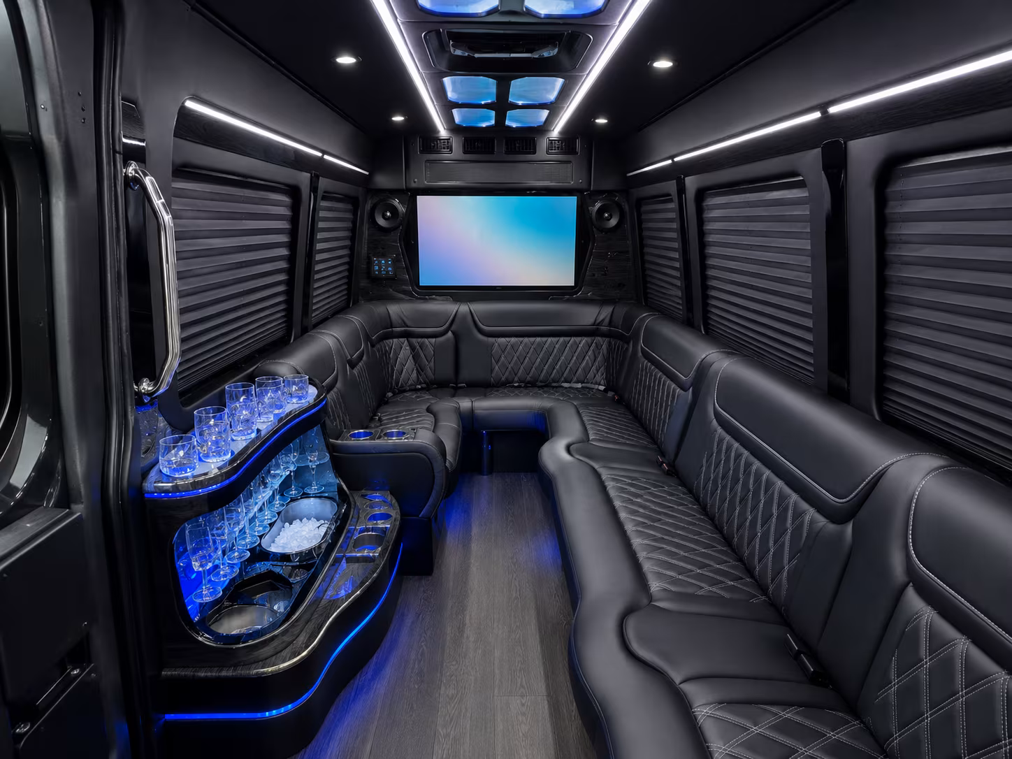 san angelo wedding transportation onboard seating
