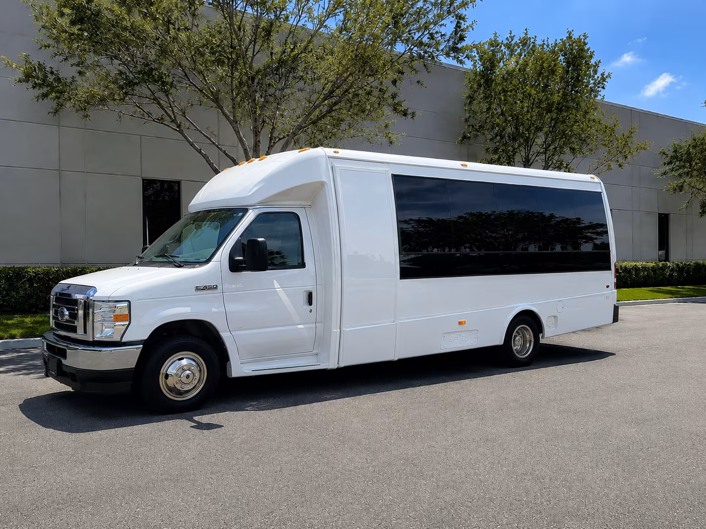 shuttle wedding guests between downtown hotels and the concho river venues