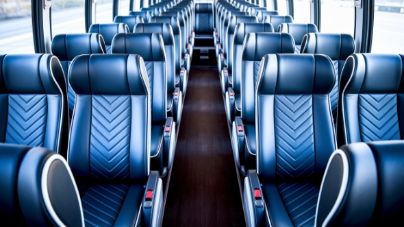 56 passenger charter bus inside san angelo