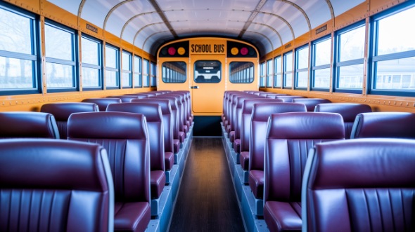 school bus rental interior san angelo